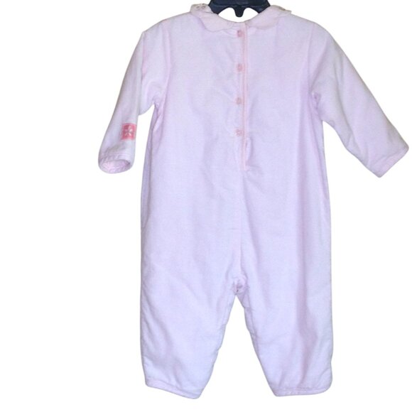 Lullaby Club Thick Corduroy One Piece Romper Soft Pink 12 Months - Picture 2 of 5